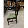 Image 4 : Antique Dining Chair With Embroidered Seat Cushion