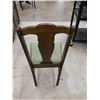 Image 5 : Antique Dining Chair With Embroidered Seat Cushion