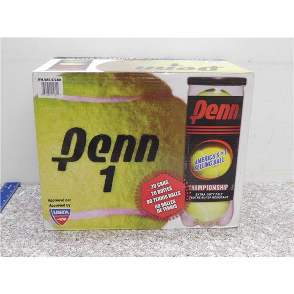 Sealed Case of Tennis Balls 20 Cans 60 Tennis Balls
