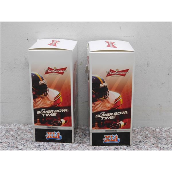 Lot of 2 Superbowl Budweiser Promo Mugs 2006