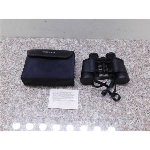 Bushnell Binoculars With Covers Paperwork and Bag