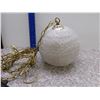 Image 2 : Swag Chain Lamp Clear White Spaghetti Round Orb