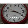 Image 3 : Red Retro Style Kitchen Wall Clock Modern Kira Grace