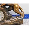 Image 4 : Prowling Panther Brass Tone Sessions Spelter Clock