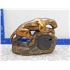 Image 5 : Prowling Panther Brass Tone Sessions Spelter Clock