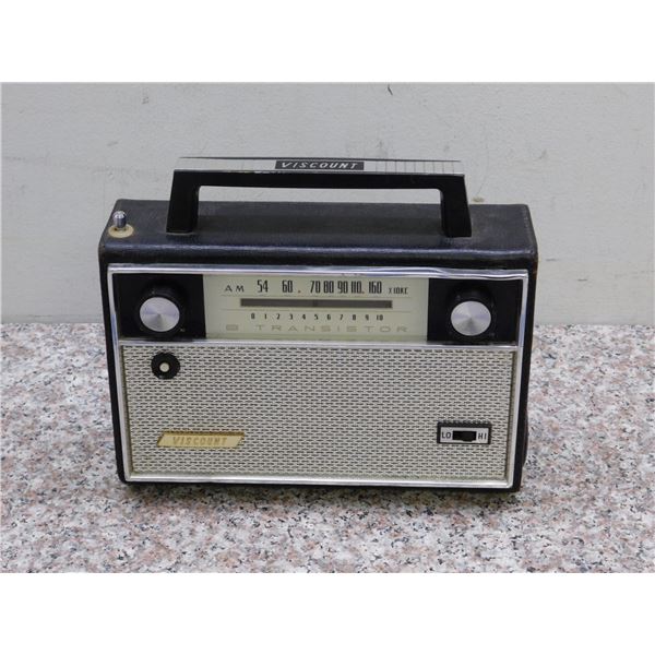 Viscount 8 Transistor Radio WORKING Model 835