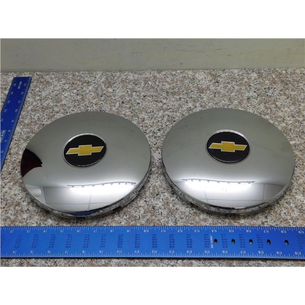 2 Chevrolet Chrome Center Caps