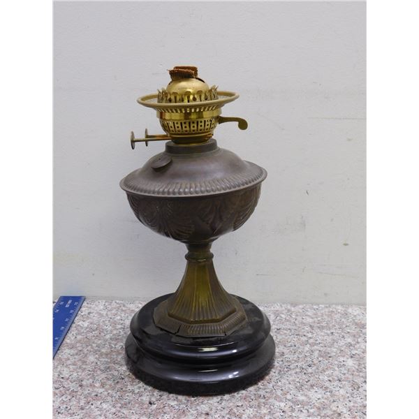 Antique Sherwoods Two Burner Oil Lamp