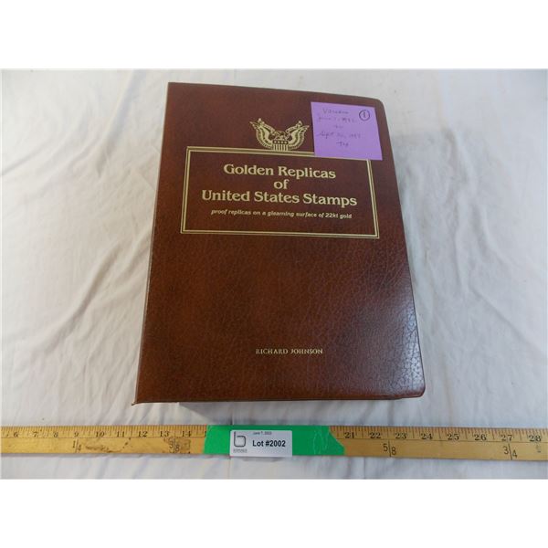 Stamp book 1 first day covers including 22kt gold replicas (74)