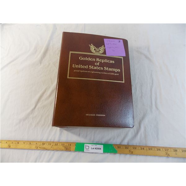 Stamp book 3 first day covers including 22kt gold replicas (72)