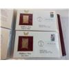 Image 4 : Stamp book 6 first day covers including 22kt gold replicas (50)