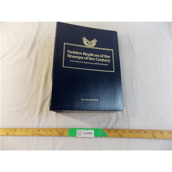 Stamp book 7 first day covers including 22kt gold replicas (38)