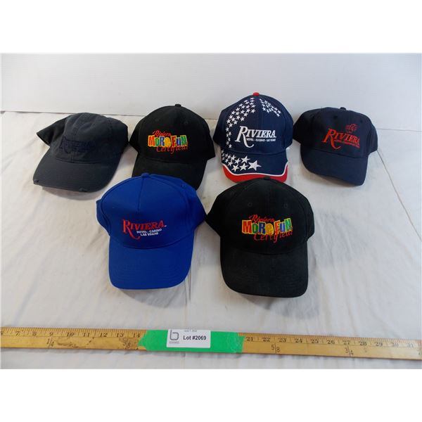 (6) Riviera Hotel Casino Las Vegas hats