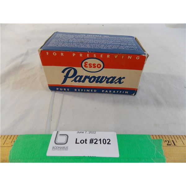 Esso Parowax for preserving