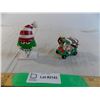 Image 1 : Christmas M&M and Santa and rudolph golfing ornaments