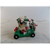 Image 4 : Christmas M&M and Santa and rudolph golfing ornaments