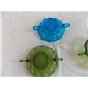 Image 3 : 2 green and 1 blue glass dishes