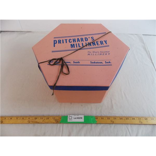 Pritchard's Millinery hat box