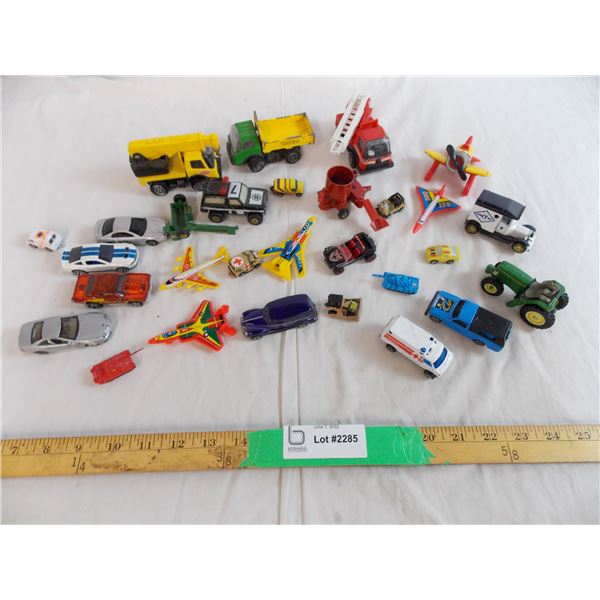 Assorted toy vehicles