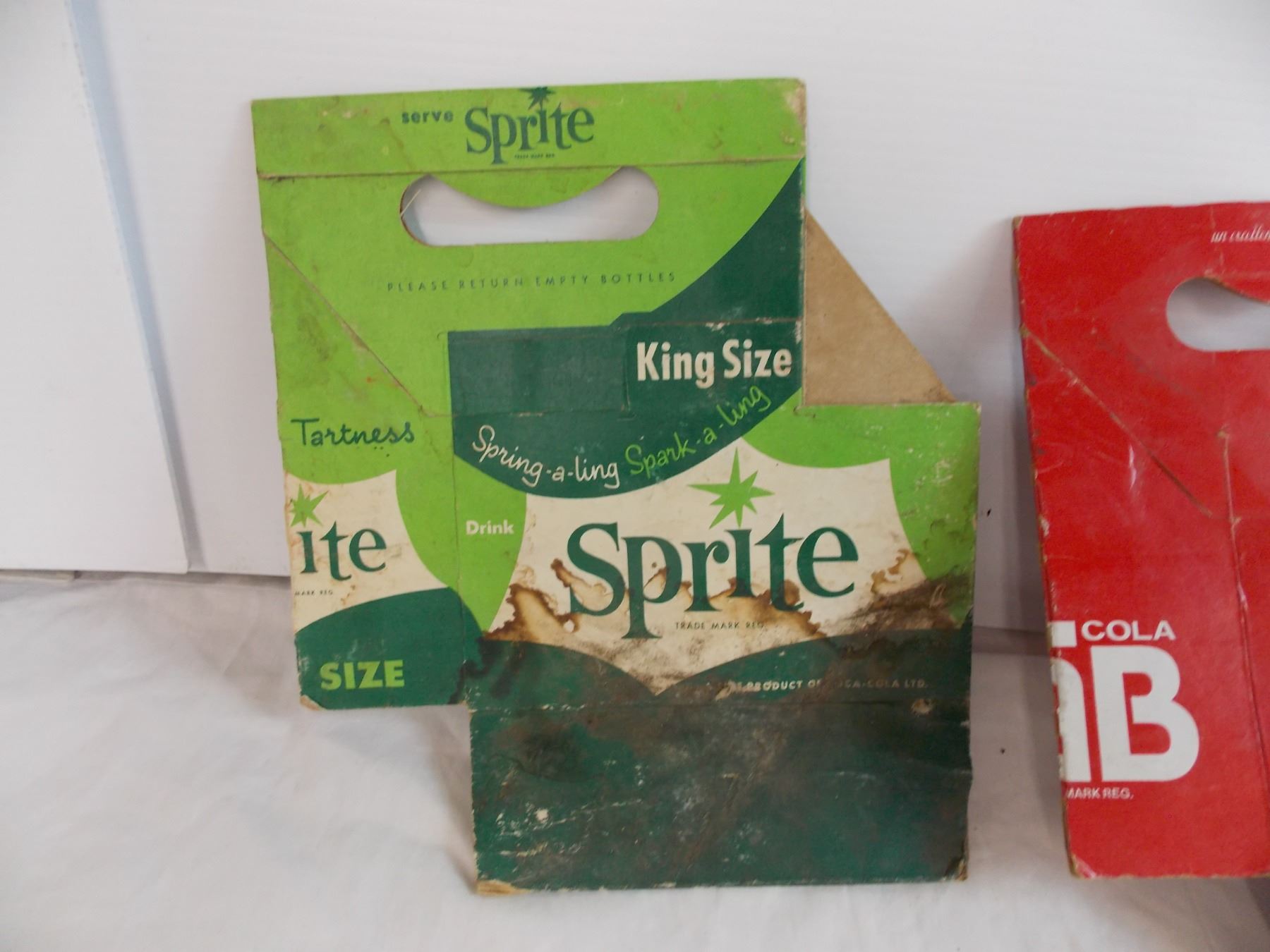 (6) six pack pop cartons - Bodnarus Auctioneering