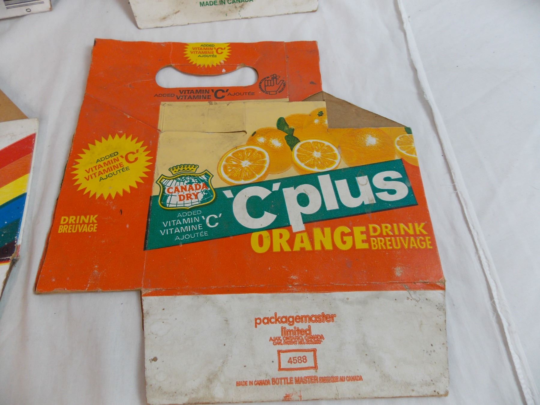 (6) six pack pop cartons - Bodnarus Auctioneering