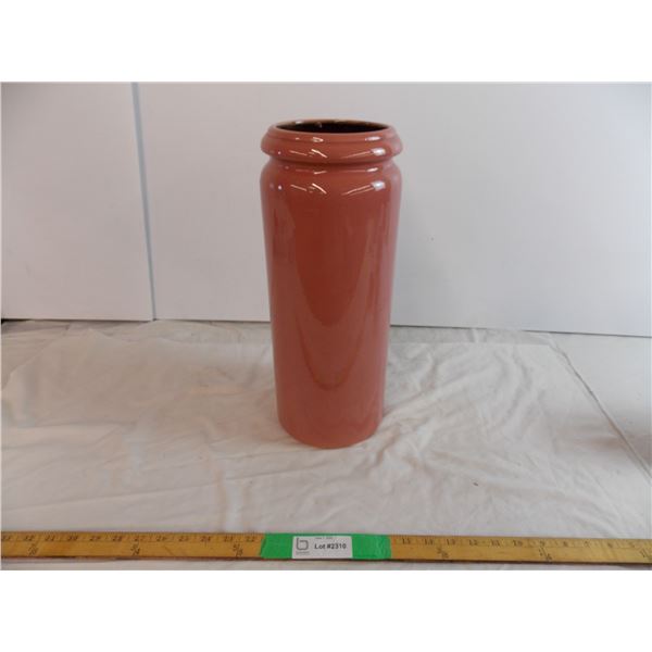 *Pink ceramic vase 16" tall