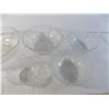 Image 3 : 5 set of flower glass bowls