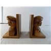 Image 2 : Wooden Mushroom people book ends