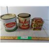 Image 1 : Pure canadian honey and other assorted vintage tins