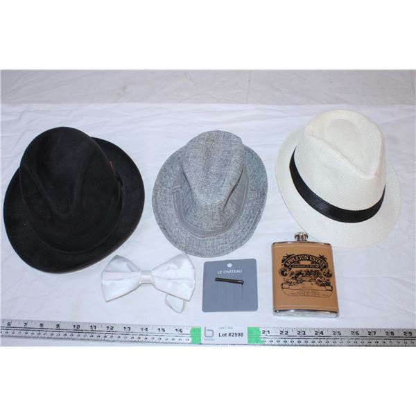 Men’s Hats,Flask,misc items