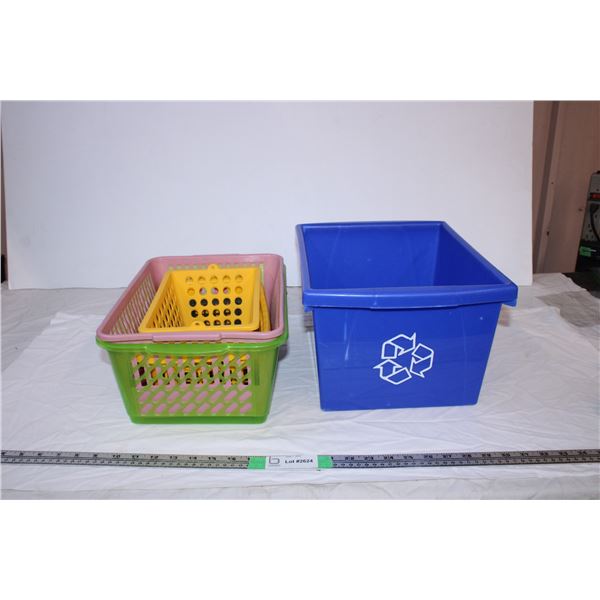 Recycling Container,Storage plastic baskets