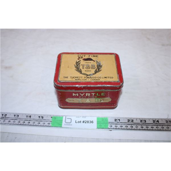 T&B Tobacco Tin