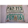 Image 3 : Various Saskatchewan License Plates (8)
