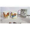 Image 4 : Peach Lustre cream and sugar, mugs, owl salt and pepper
