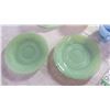 Image 2 : Jadeite saucers, delphite cup