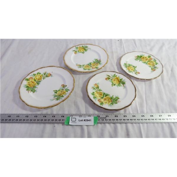 (4) Royal Albert ‘Tea Rose’ Plates