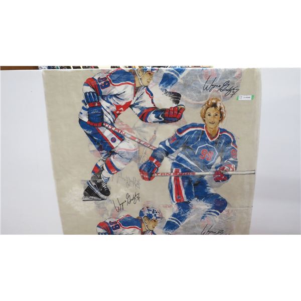 Wayne Gretzky fabric-approx 115 com wide, 2.5m length