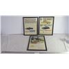 Image 1 : (3) Framed Vintage Advertisements-one broken frame