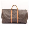 Image 1 : Louis Vuitton Brown Monogram Canvas Leather Keepall 60 cm Duffle Bag Luggage