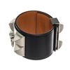 Image 2 : Hermes Black Leather Palladium Plated Collier de Chien CDC Bracelet