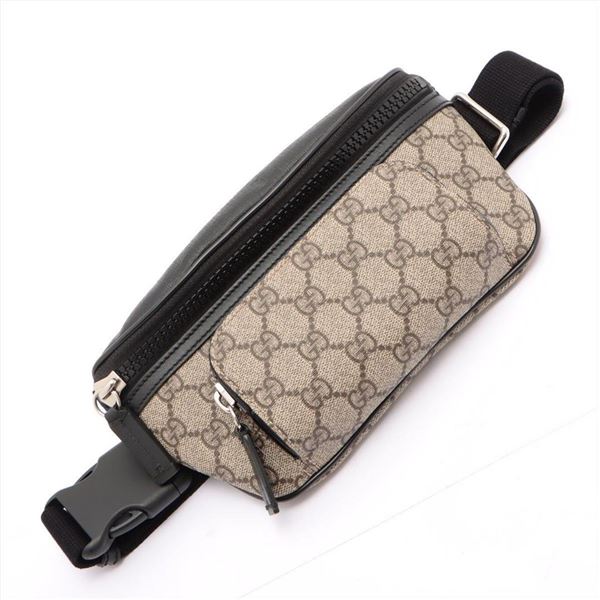 Gucci Beige GG Supreme PVC Leather Waist Bag