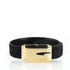 Image 1 : Gucci Abstract G Buckle Belt Pony Hair Wide Black