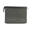 Image 2 : Louis Vuitton Black Monogram Eclipse Canvas Leather Pochette Voyage MM Clutch