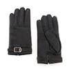 Image 1 : Hermes Buckle Gloves Leather Black