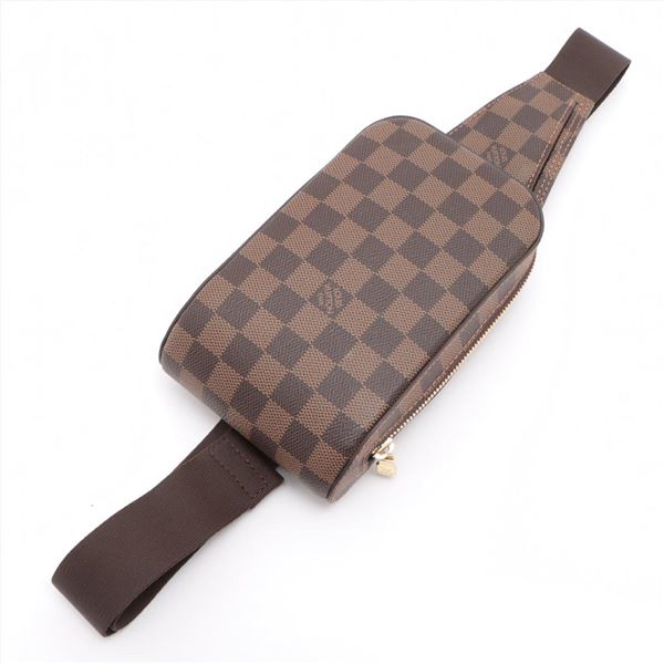 Louis Vuitton Damier Ebene Canvas Leather Geronimos Waist Bag