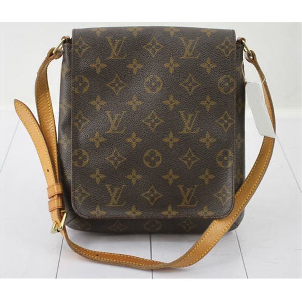 Louis Vuitton Brown Monogram Canvas Leather Musette Salsa Short Shoulder Strap B