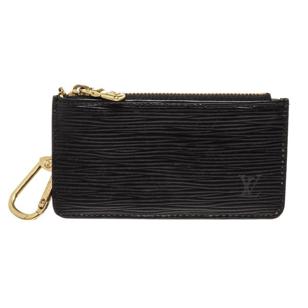 Louis Vuitton Black Epi Leather Pochette Cles Wallet