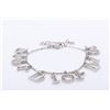 Image 1 : Christian Dior Silver-tone Precious Metal Logo Bracelet