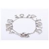 Image 2 : Christian Dior Silver-tone Precious Metal Logo Bracelet