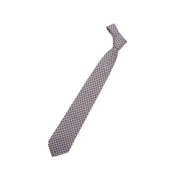 Hermes Multi Printed Silk Tie
